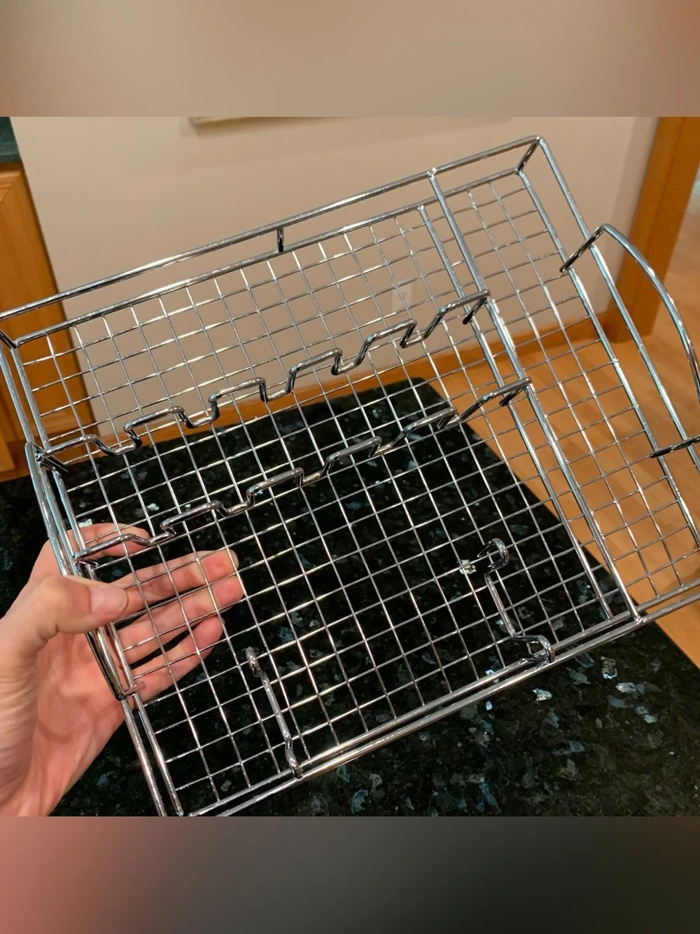 Chrome flatware storage tray silverware utensil organizer for drawers